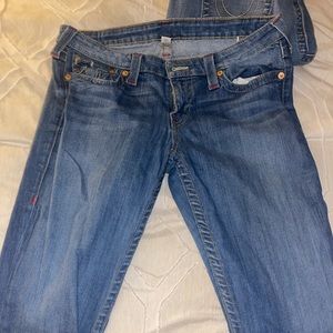 Women’s true religion low rise jeans